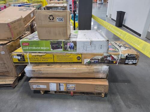 Westinghouse pressure washer, industrial strength storage rack, storage bench, & More