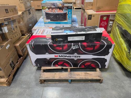 Monster G.I. 30 pro speaker possible customer return, National Geographic telescope states product is defective