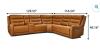 Cooper collection power reclining leather sectional, butternut - 3