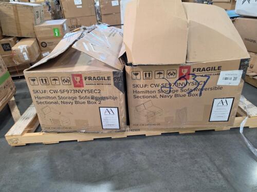 Hamilton storage sofa open box customer return?