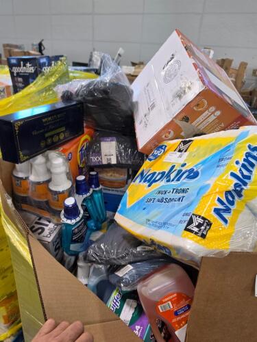 Big box store in a box: garbage bags, blanket, air fryer, tissue, napkins, pet treats, swiffer, tide pods, magic eraser, clothing, Cascade, degreaser, Oral-B, worlds best vitamins, Ken whiners, & More