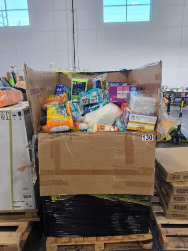 Big box store in a box: garbage bags, glad, batteries, Ziploc, Q-tips, coffee, towels, bowls, garbage sacks, and much more