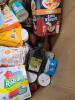 Big box store in a box: corn nuts, coconut oil, Lifesavers, gum, skinny pop, cornflakes, olive oil, bone broth, stove top, fruit rollup, fruit snacks, bags of candy, Quaker oats, & More - 9