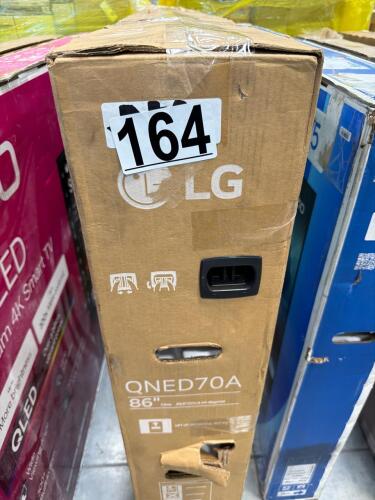 86 inch LG TV condition not known Customer return not tested
