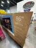 86 inch LG TV condition not known Customer return not tested - 4