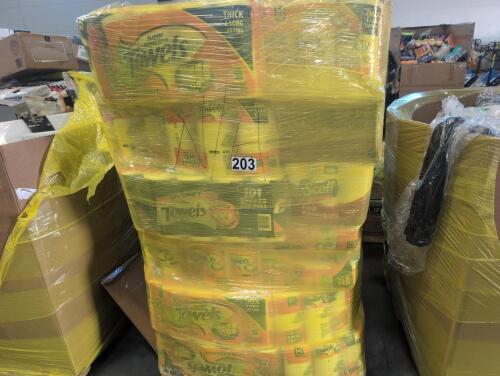 Pallet of paper towels