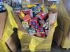 Big box star in a box: candy, Velveeta, pudding, graham crackers, icebreaker gum, lunch and meat, chips, corned beef, honey stingers, rice, granola, fruit snacks, coffee, crackers, extra gum, Tylenol, payday, protein, & More