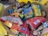 Big box star in a box: candy, Velveeta, pudding, graham crackers, icebreaker gum, lunch and meat, chips, corned beef, honey stingers, rice, granola, fruit snacks, coffee, crackers, extra gum, Tylenol, payday, protein, & More - 2