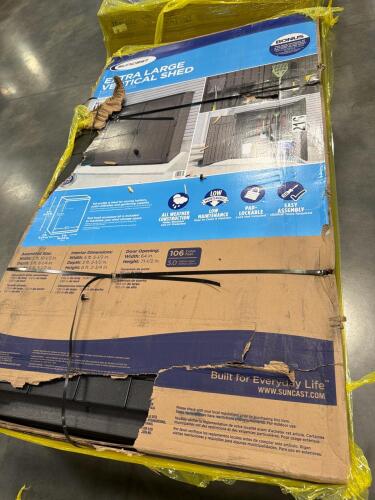 Suncast extra large vertical shed