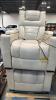 Two leather recliner chairs out of box Customer return condition unknown