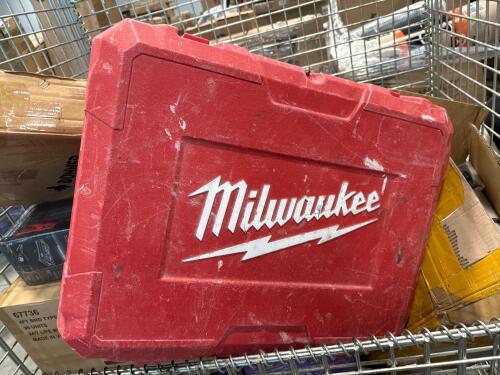 electronics bin, jump starter, cable chargers, floor lamps, smart watches, Canon printer, electric guitar, use Milwaukee tool and more