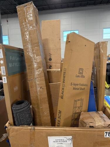 Mirror, rug, shelving, 50 inch TV, lines, rock jam, & More