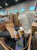 Garbage bags Palmer practice nets, drawing books, wood craft sticks, rolled material, rug, and & More - 6