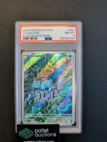 2023 Pokemon SVI EN Clauuncher Illustration Rare PSA graded 8