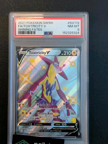 2021 Pokemon SWSH FA/Tox Tricity V Shining Fates PSA graded 8