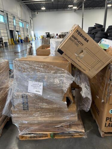 Folding chair, Steve Madden luggage, food containers, Toshiba microwave, POS rolls, VEVOR product, cat tree, & More
