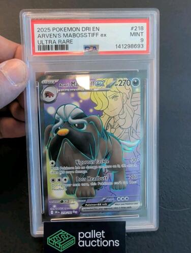 2025 Pokemon dri en arvens maboastiff ex ultra rare psa mint 9