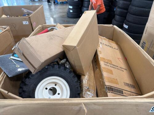 Industrial/automotive, tires, dolly cart, straps, RV step rug, car parts, SAMRELAX, & More