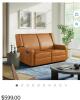 Relax lounger Emerson loveseat Carmel faux leather