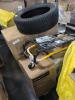 Tire, Dolly, six person instant cabin tent, Christmas outdoor decor, Yamaha true bar, trampoline box piece, DIY Nutcracker, & More - 5