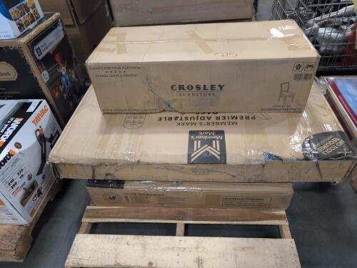 Premium adjustable bed base, CROSLEY furniture chairs