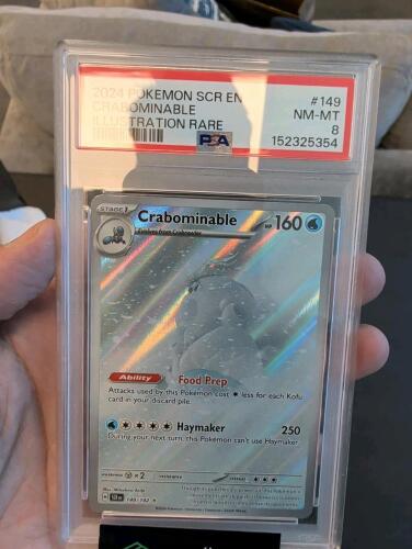 2024 pok&Atilde;&copy;mon scr en crabomnible illustration rare PSA 8