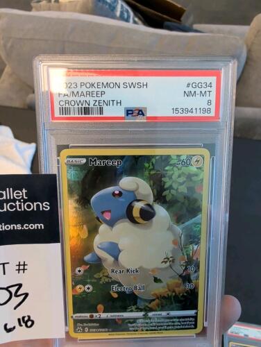 2023 Pokemon swsh fa/mareep crown zenith PSA 8