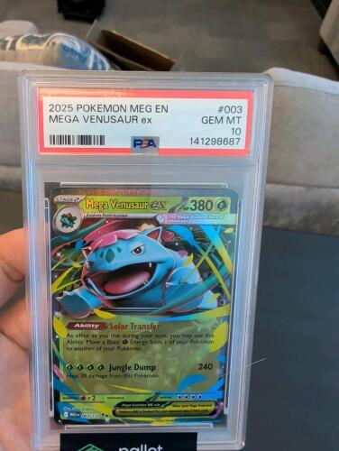 2025 Pokemon Meg En-mega Evolution 003 Mega Venusaur Ex PSA 10