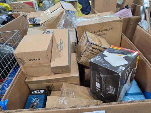 Final gloves, speaker, scallop board, Warner power steamer, lighting, memory foam pillow, and