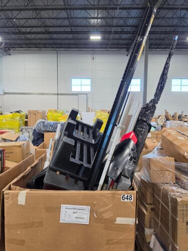 Plastic pallet stands, weight bars, AC pad, shovels, trim, tabletop, & More