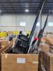 Plastic pallet stands, weight bars, AC pad, shovels, trim, tabletop, & More