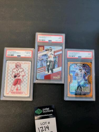 Patrick mahomes, Tom brady, DeAndre Swift greatest slabs