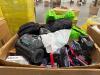 Pool cleaner, pi&ntilde;ata's, blue monster pipe Red, lantern, backpack OGO, the Northface, KLIPSCH in wall speaker, SADVAS books, paper clips, & More