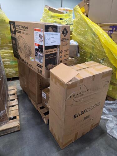 Rhino tote tank, swimming pool, microwave oven, base block air box 1/2 side table and more