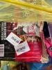 big box in a box, huggies, scrub daddy's, barbecue sauce, chips, white, Dot pretzels, and all of the yummy treats - 6