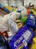 Big box store in a box: cheez it, Powerade, Dawn, honey, Dawn, propel, febreeze, mushrooms, garbage bags, glass cleaner, peanuts, tide pods, power wash, peaches, and much more - 9
