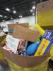 Big box store in the box: protein, sun chips, pistachios, bath tissue, fruit twist, detergent, game, Kleenex, stretch rite and much more