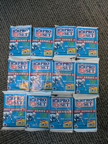 Vintage NFL cards in sealed packs