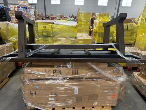 Furniture table out of box, Walker Edison furniture, Chloe modern TV stand multiple