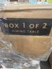 Becky Owens Dahlia dining set box 1/2 only, Walker Edison furniture multiple floating shelves - 3