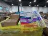 Big box store in the box: paper towels, Febreze, canned corn, Velveeta, laundry detergent, kettle, vinegar, cups, fruit twist, plates, sparkling ice cream, Huggies, foil pans, rice crispy, & More - 7