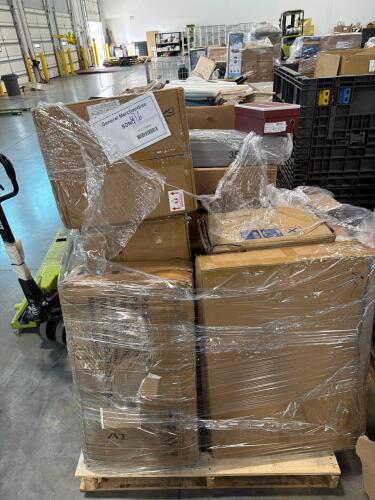 Folding table, WINCO countertop convection oven, bed frame, portable AC unit, box of EURUOJ I A shoes, inverter generator, & More