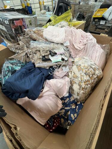 Clothing: grounded footwear, sweats, sheets, gentle soft bed, urban dreams pajamas, multiple sets week ending clothing, & More