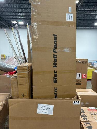 acoustic slat wall panel, bed frame, full length mirror, and more