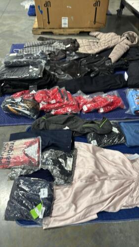 Clothing, fashion lot, including ARITZIA, ASHRO, Allice and Olivia, AZAZIE, argent, mint velvet, pretty garden Leather, Donna Karen dress, G Stare, Teri JOHN dress, Allice and Olivia pants Betsy dress RAILS jacket, ARITZIA, leather jacket, DKNY, boss, Cha