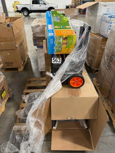 Pool supplies, F22 power rack piece, pool, tripod, chairs,