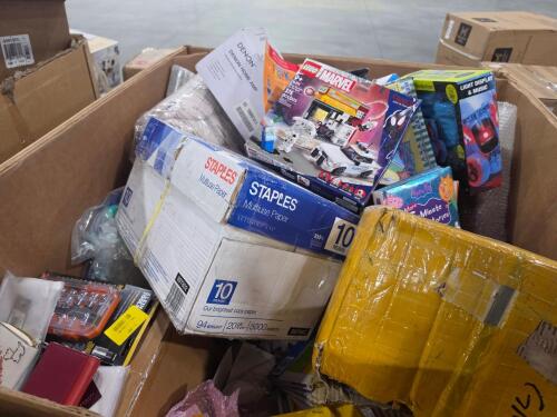 Copy paper, DENON home amp PlayStation games, rolled material, tiles, kids books, knife sets, Lego, Klein tools socket, markers, RADLEY wallets, & More