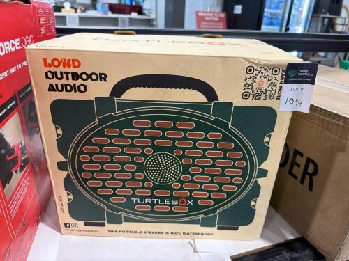 turtle box loud outdoor audio speaker