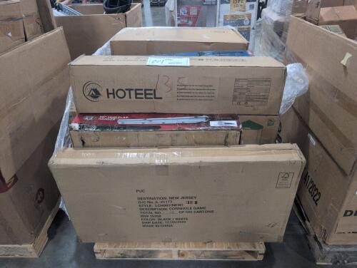 Arch rock cornhole, mudflap hanger, mattress, SENIX tools, TOSOT split air conditioner, chair, & More