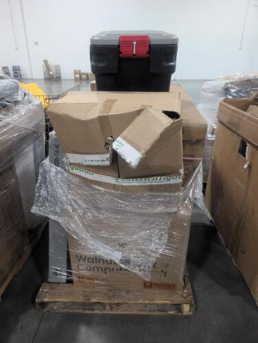 Bed frame, chicco bravino, stroller, Rubbermaid, misc furniture , kraus and more